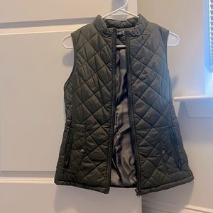 Green puffy vest